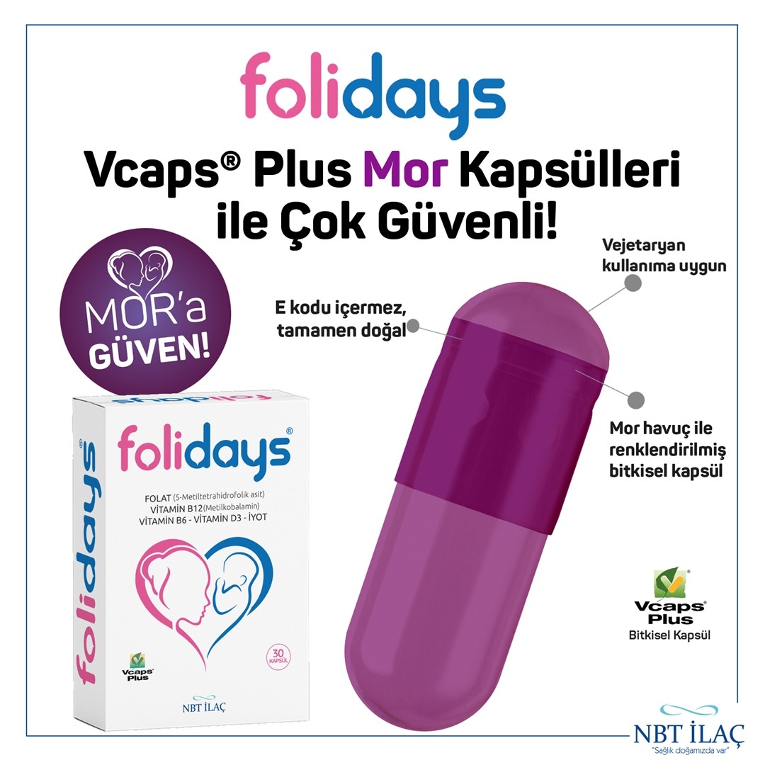 Nbt İlaç Folidays 90 Kapsül