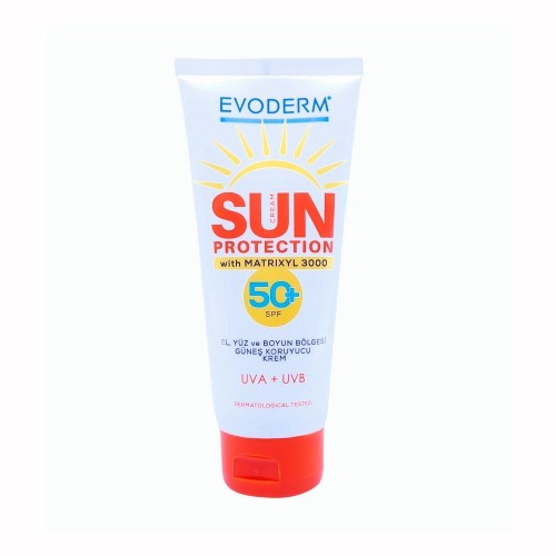Evoderm Sunscreen Cream Güneş Koruyucu Krem Spf+50 100 ml