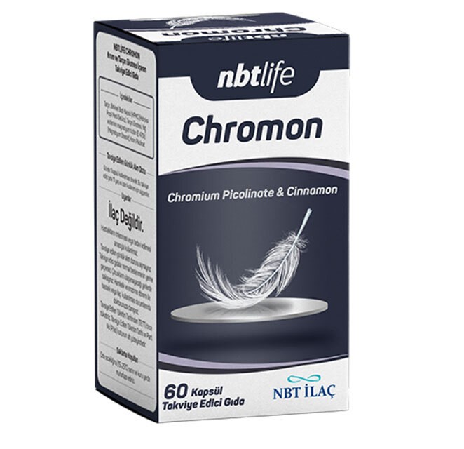 Nbt Life Chromon Krom Pikolinat ve Tarçın 60 Kapsül
