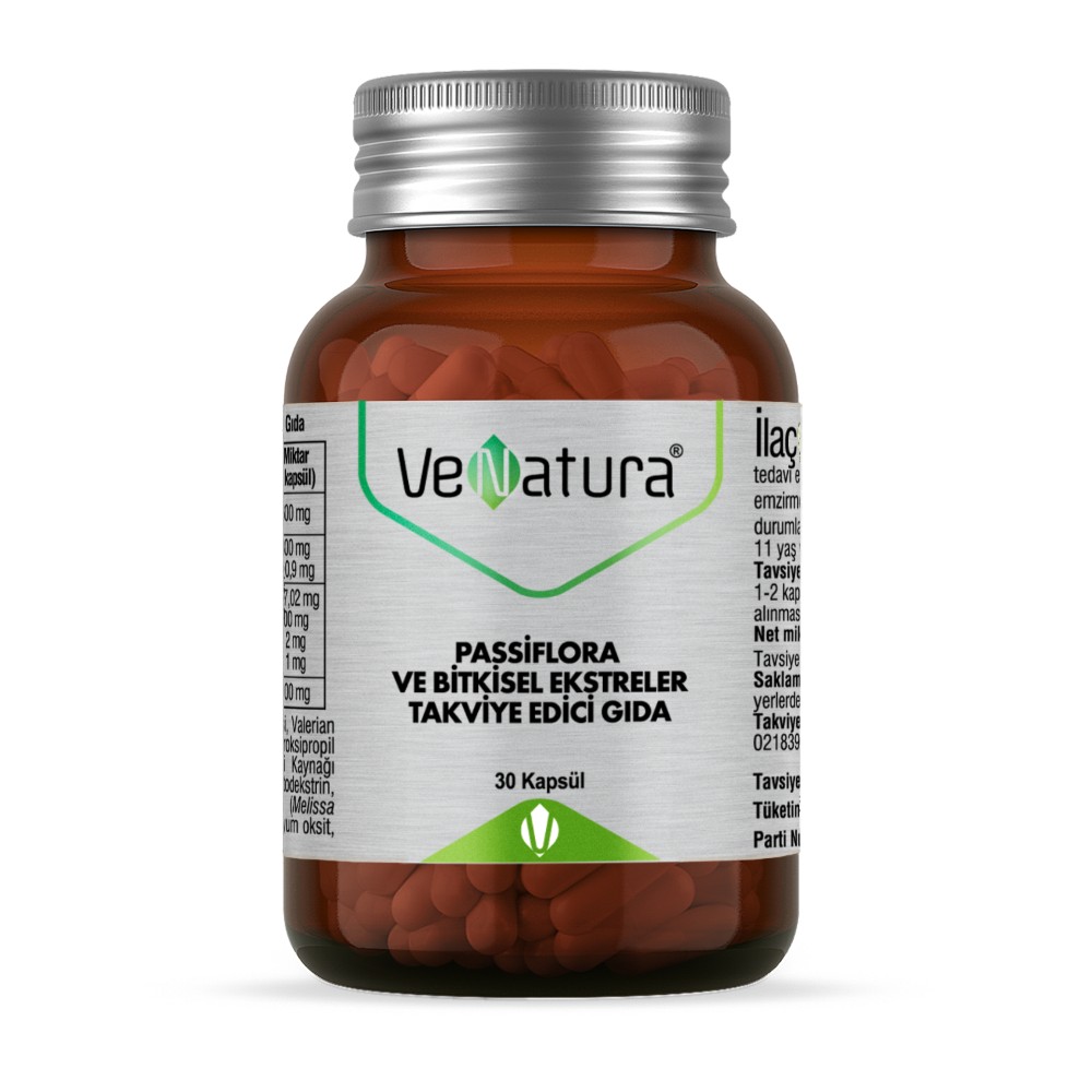 VeNatura Passiflora ve Bitkisel Ekstreler 30 Kapsül