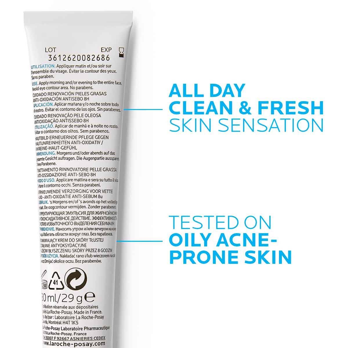 La Roche Posay Effaclar K(+) Sebum Düzenleyici Etkiye Sahip Yüz Bakım Kremi 40 ml