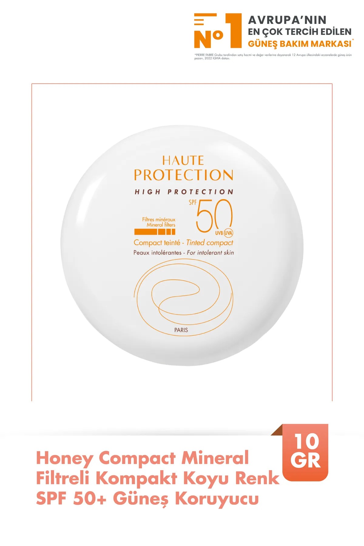 Avene Güneşten Koruma Etkili Fondöten - Compact Dore Spf+50 10g