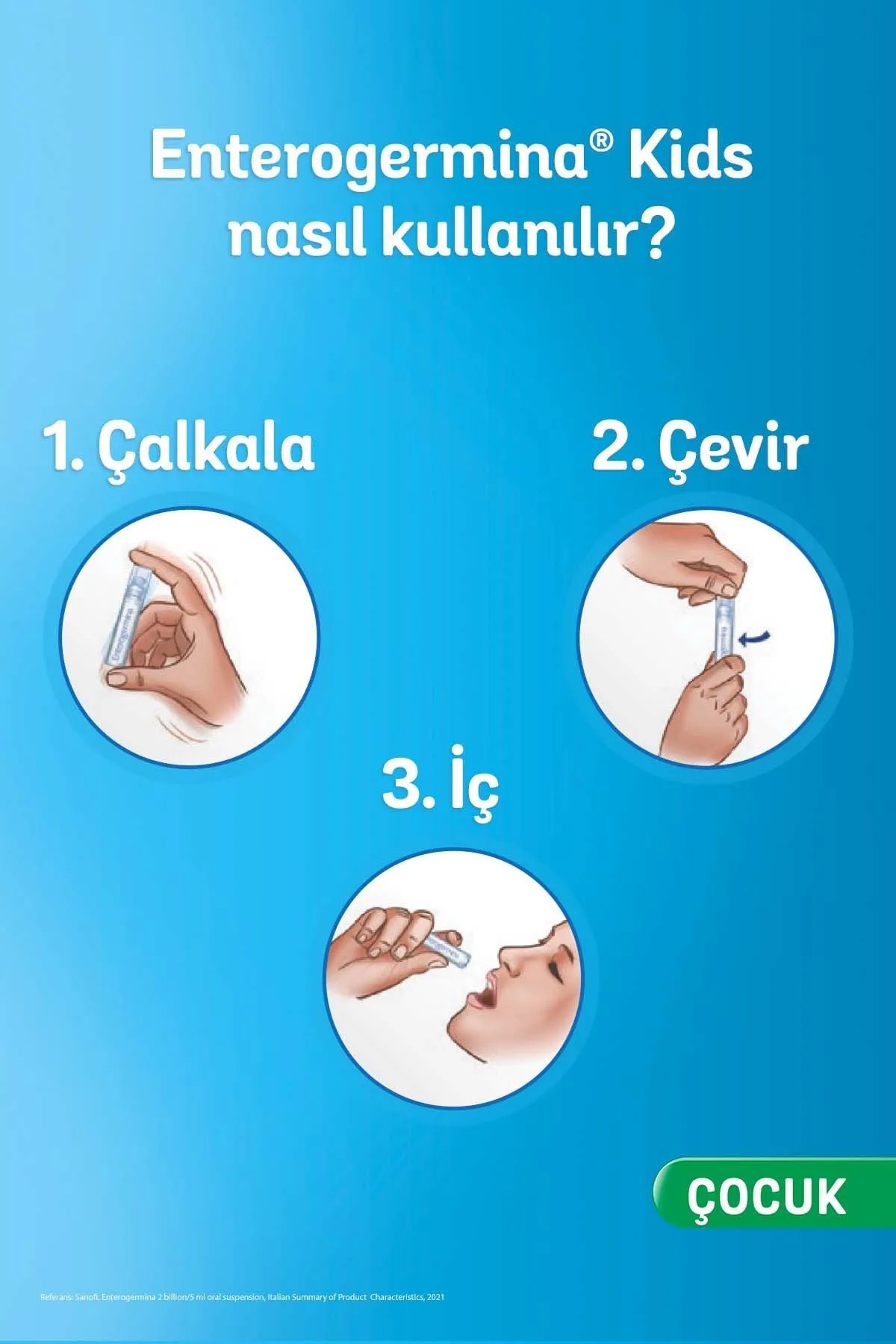 Enterogermina Kids Çocuklar Için Probiyotik 5 ml X 10 Flakon