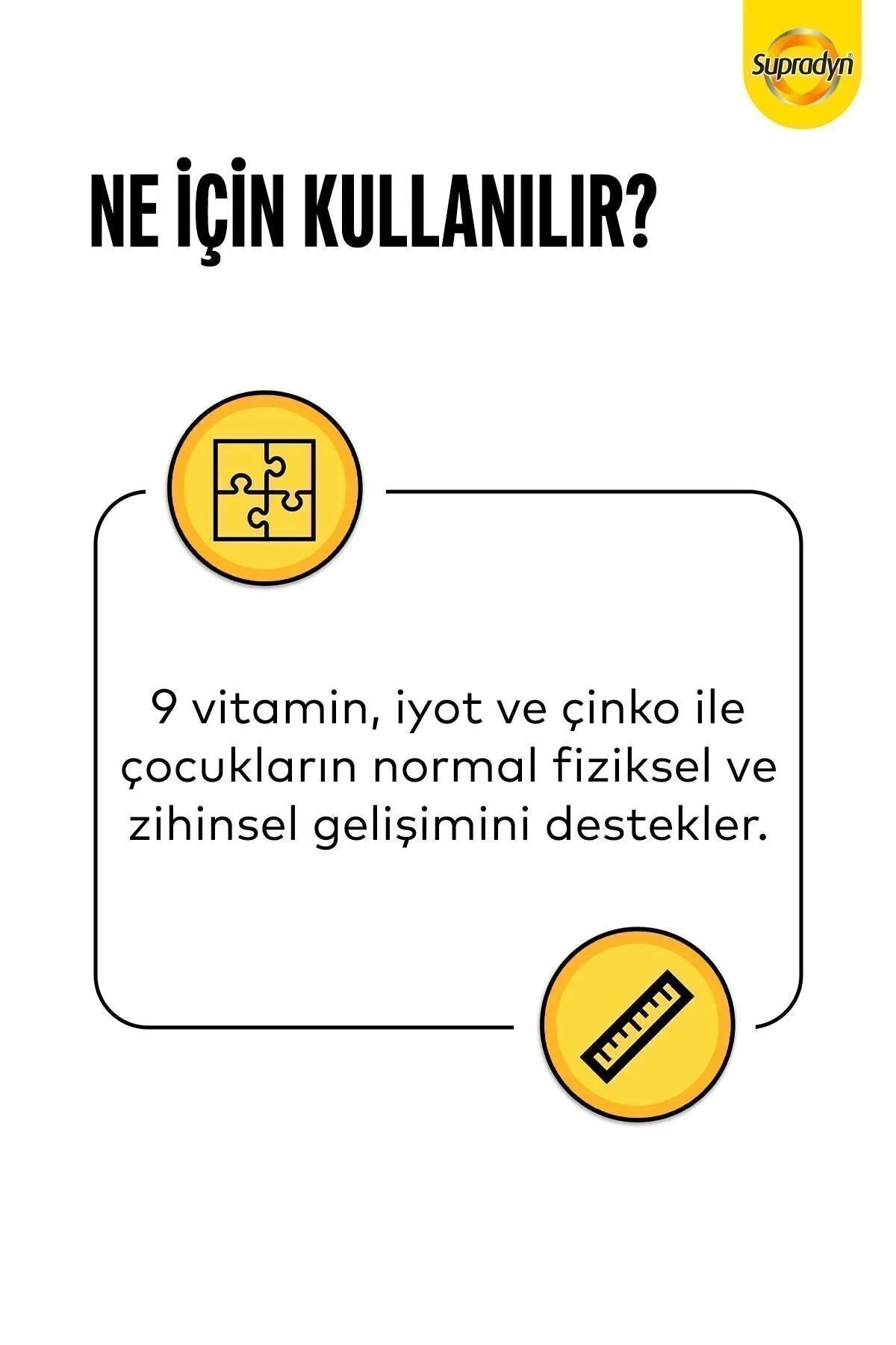 Supradyn Kids 60 Çiğnenebilir Draje | 9 Vitamin, Iyot Ve Çinko Içeren Takviye Edici Gıda