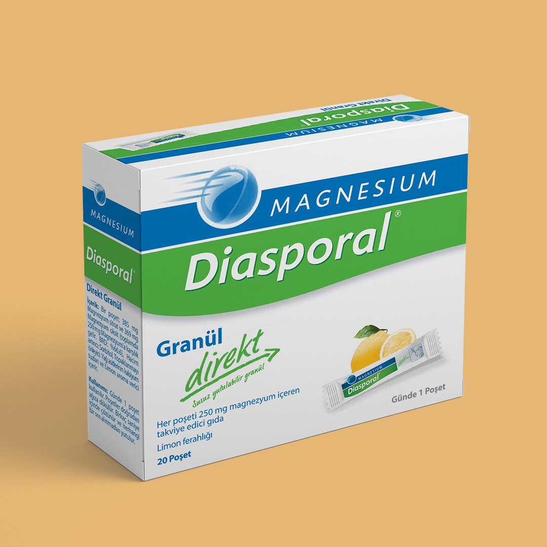 Magnesium Diasporal Granül 20 Direkt Poşet