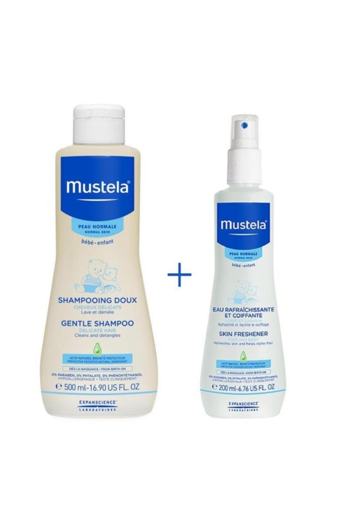 Mustela Banyo Seti (Gentle Shampoo 500 ml ve Skin Freshener 200 ml)