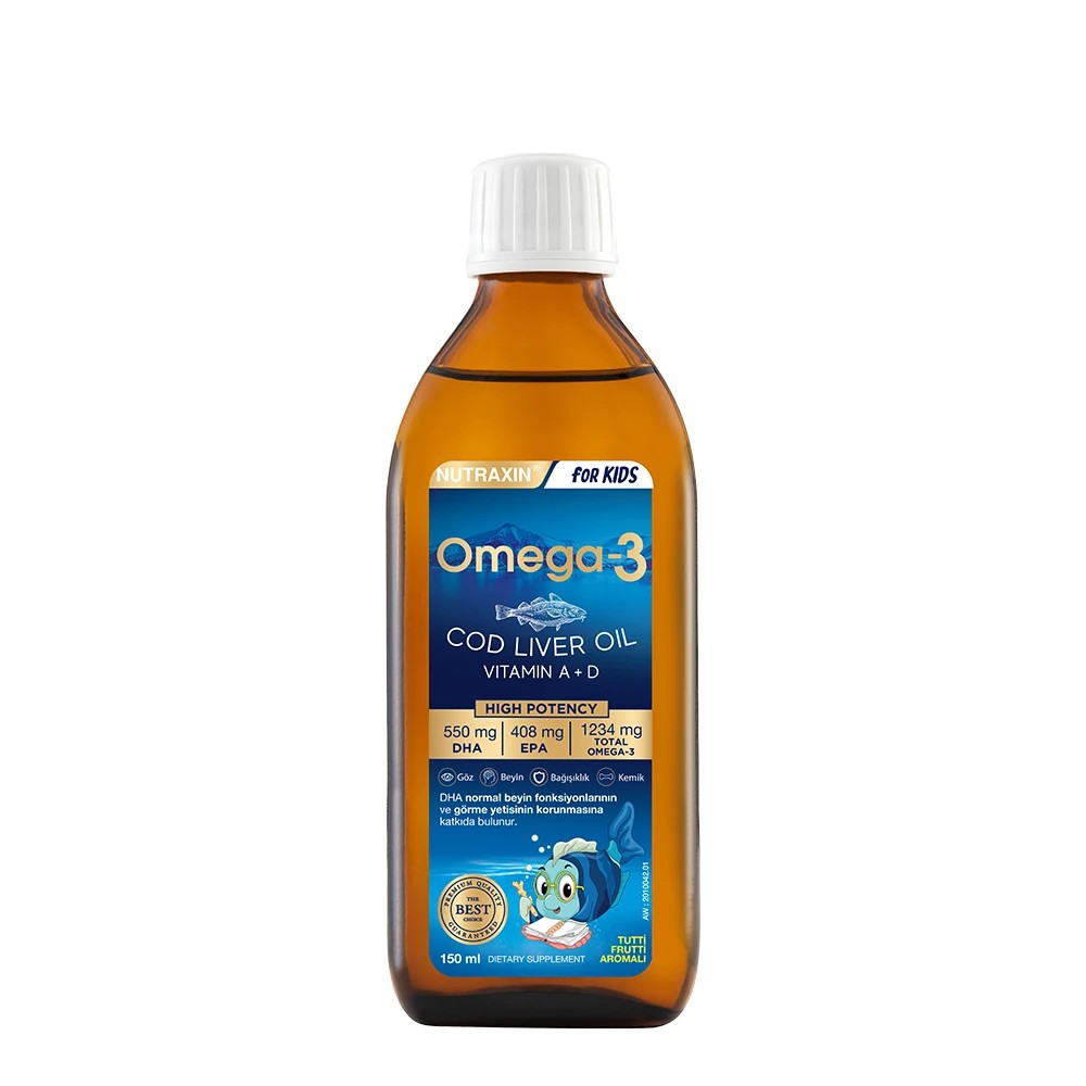 Nutraxin Omega 3 Balık Yağı 150 Ml Tutti Frutti