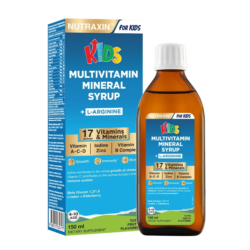 Nutraxin Kids Multivitamin Mineral Şurup 150 Ml