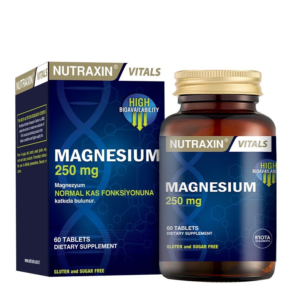 Nutraxin Magnesium 250 Mg 60 Tablet