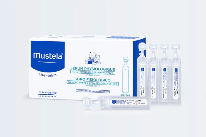 Mustela Serum Fizyolojik- Bebek Burun ve Göz Temizliği 20x5 ml