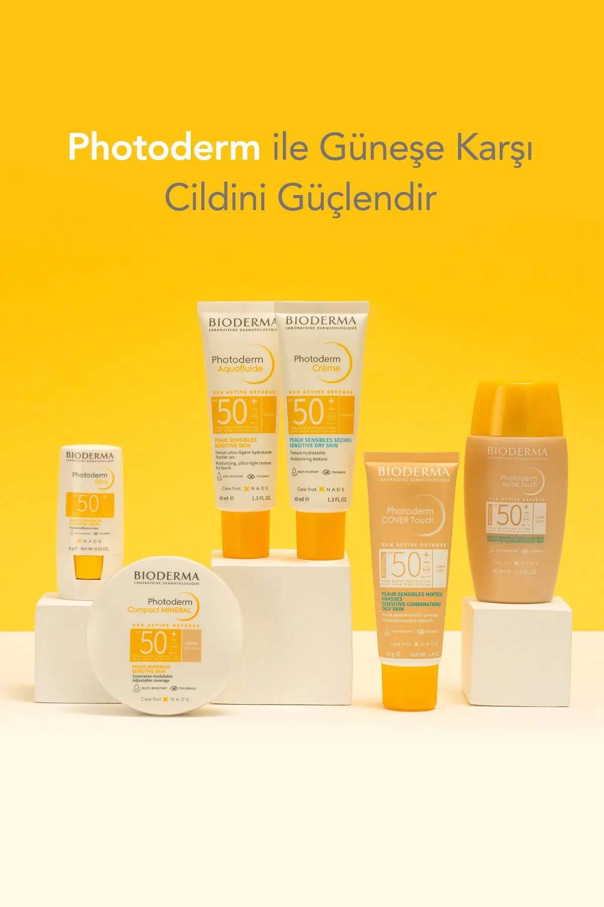 Bioderma Photoderm Stick SPF50+ Göz Çevresi, Dudak, Hassas Bölgeler Yüksek Korumalı Stick Güneş Koruyucu 8 gr