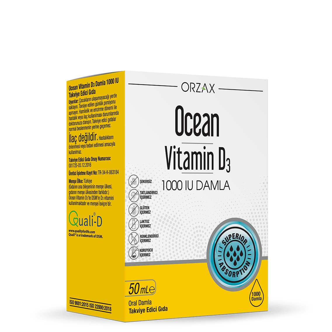 Ocean Vitamin D3 1000 Iu Damla 50 ml