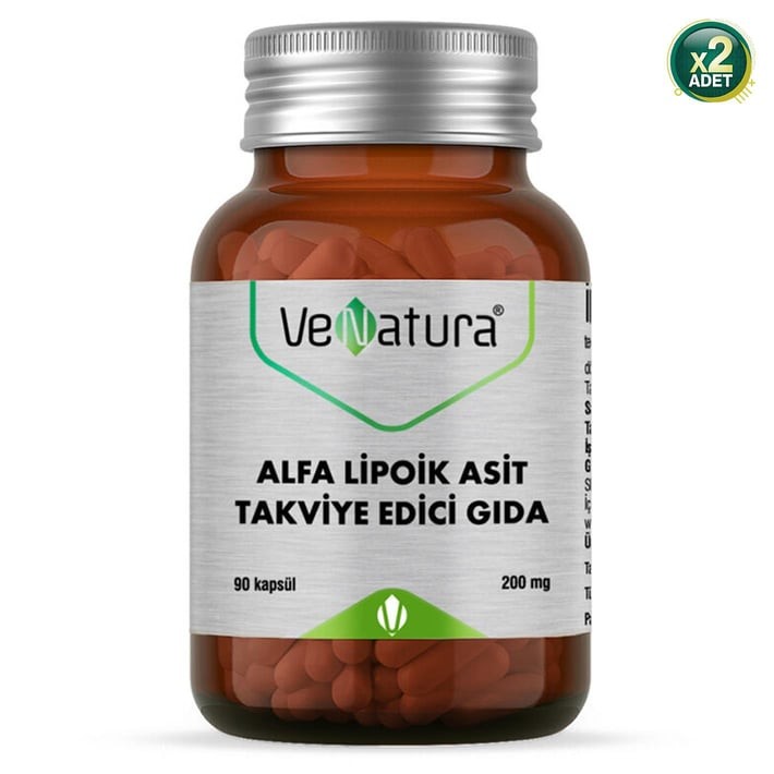 Venatura Alfa Lipoik Asit 200 mg 90 Kapsül 2 Adet