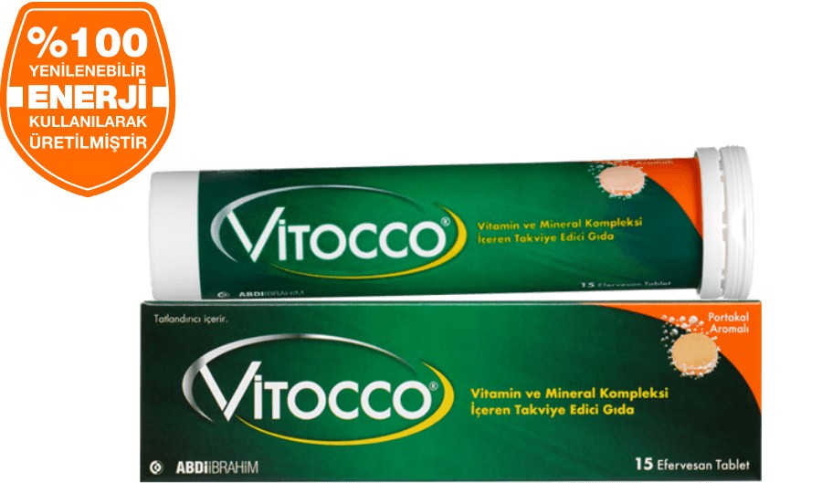 Vitocco Vitamin ve Mineral Kompleksi 15 Efervesan Tablet