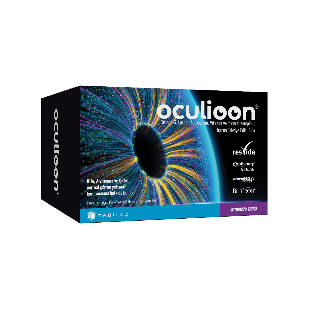 Oculioon Omega 3 Lutein Zeaksantin Vitamin ve Mineral Kompleks 60 Kapsül