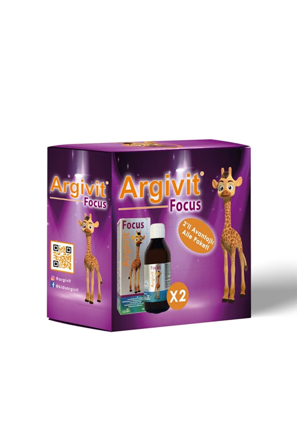 Argivit Focus Avantajlı Aile Paketi ( 2 Adet 150 Ml) Şurup