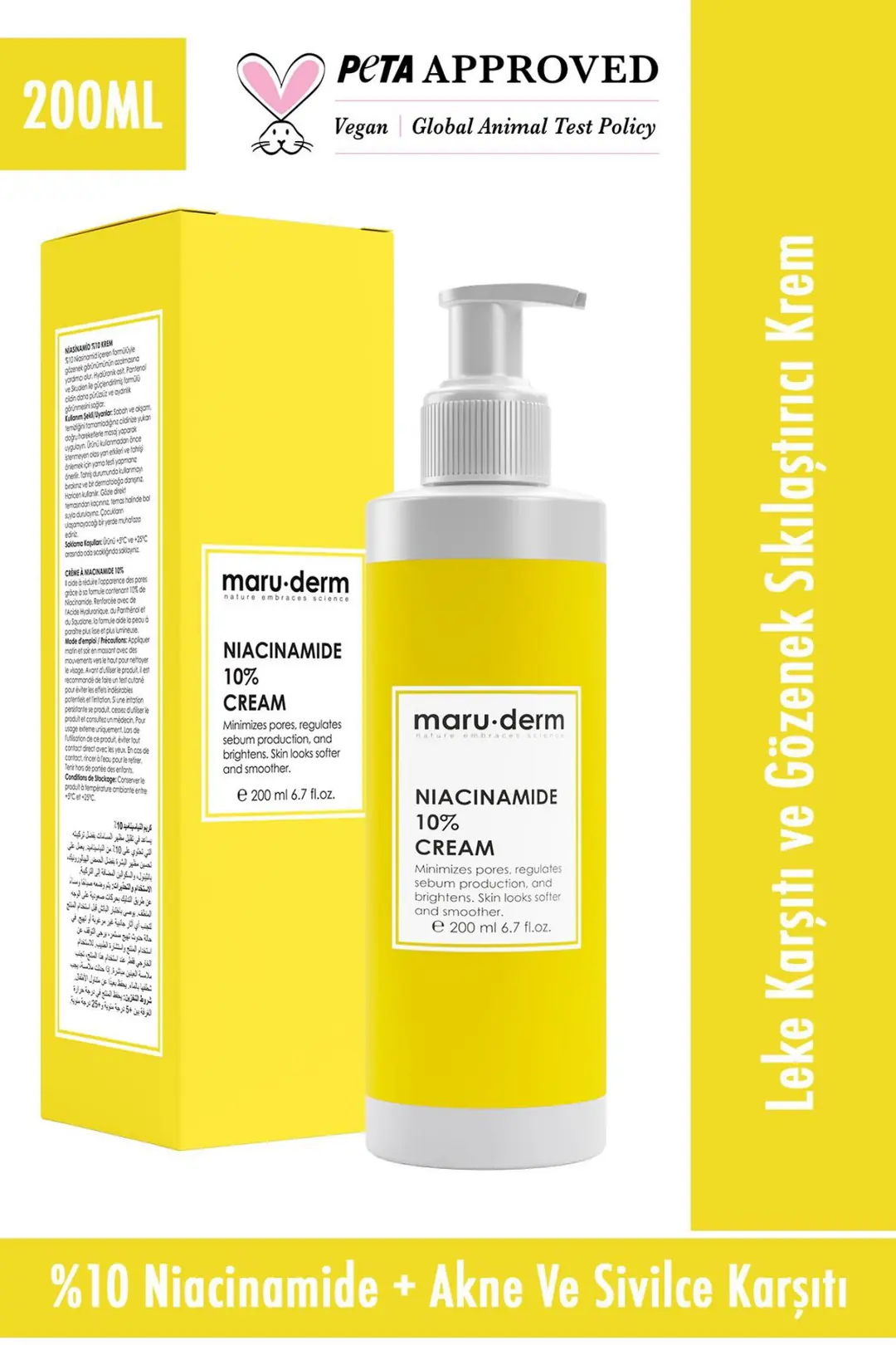 Maruderm Niacinamide %10 Leke Karşıtı Ve Gözenek Sıkılaştırıcı