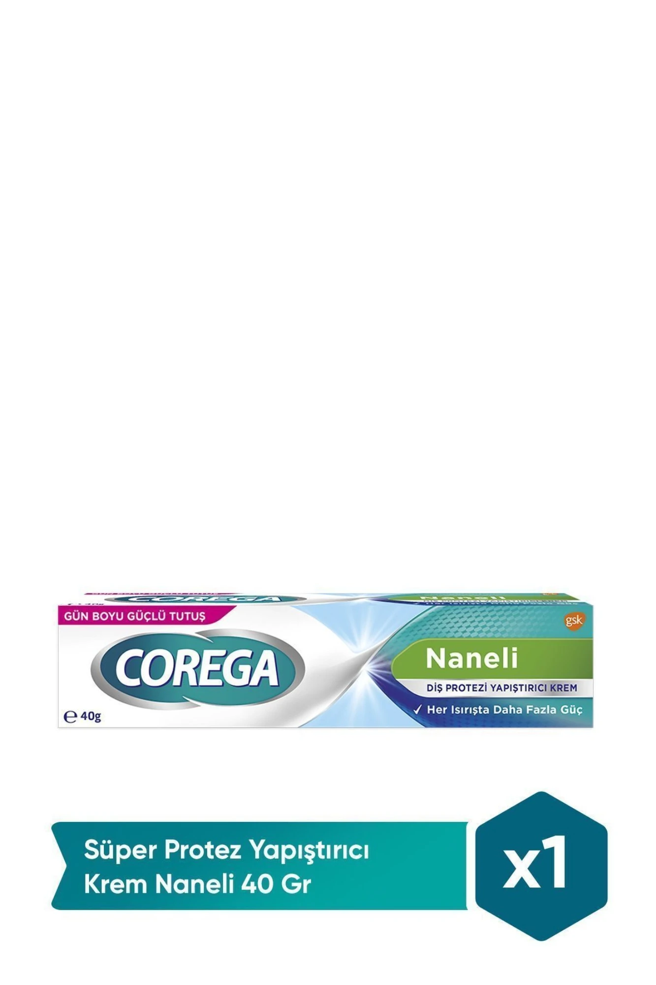 Corega Süper Protez Yapıştırıcı Naneli Krem 40 gr