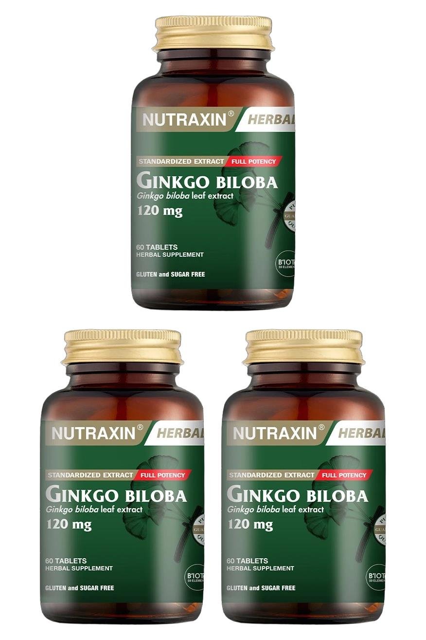 Nutraxin Gingko Biloba 60 Kapsül 3 Adet