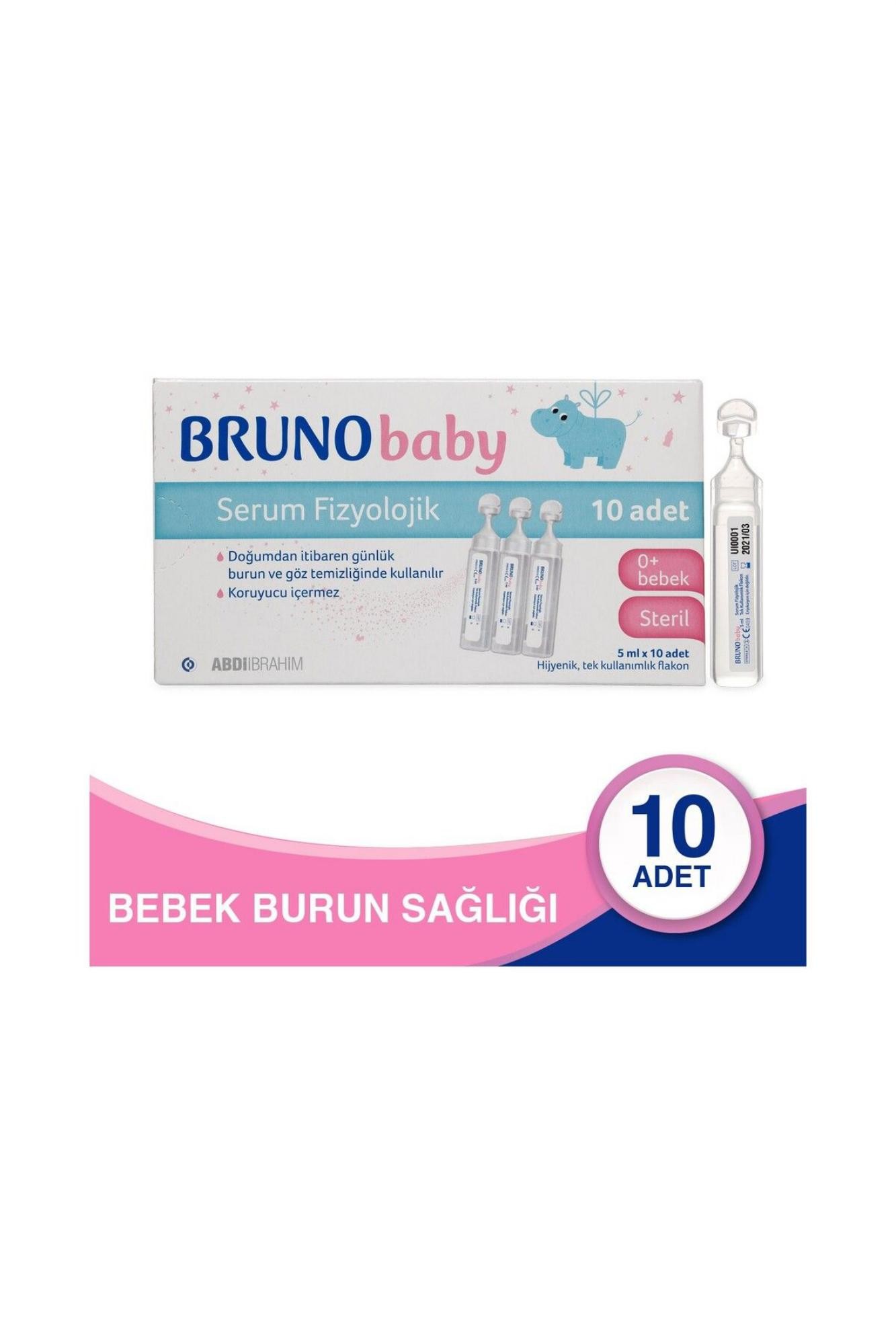 Bruno Baby Serum Fizyolojik 5 ml X 10 Flakon