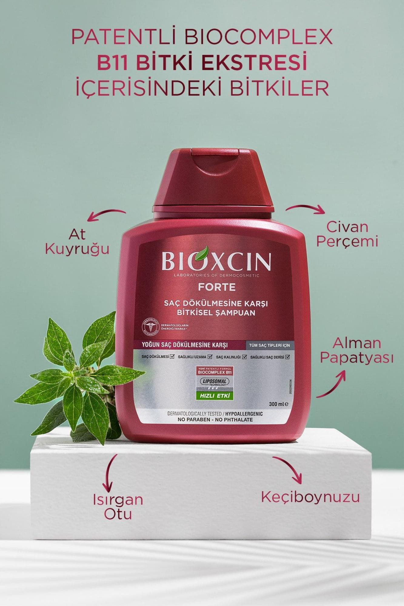 Bioxcin Forte Şampuan 300 Ml - Yoğun Dökülme Karşıtı Şampuan