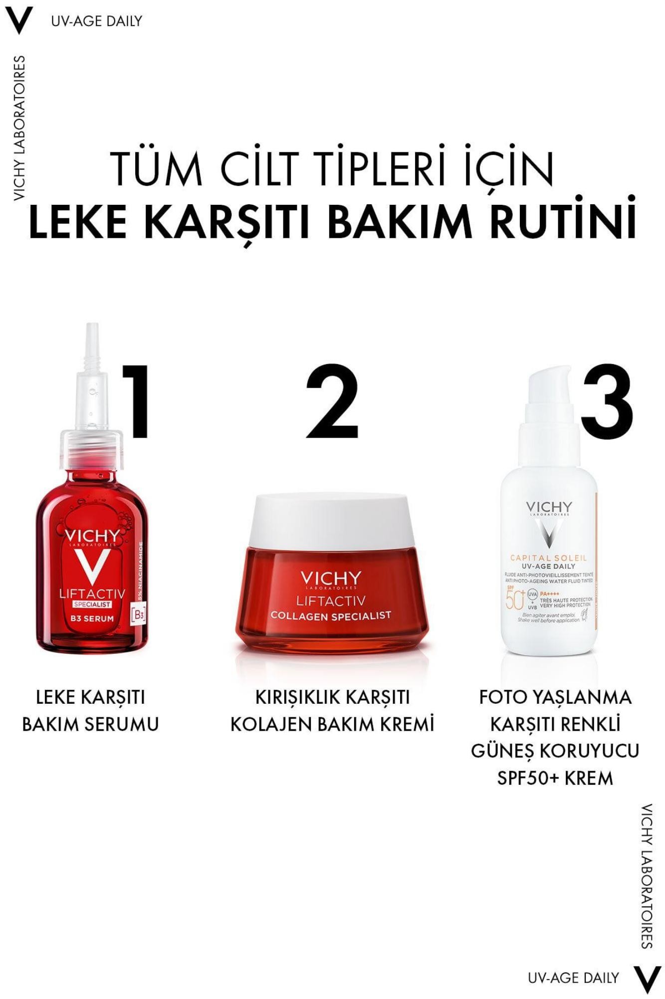 Vichy Capital Soleil Uv Age Daily Foto Yaşlanma Karşıtı Renkli Spf50+ Güneş Koruyucu Krem