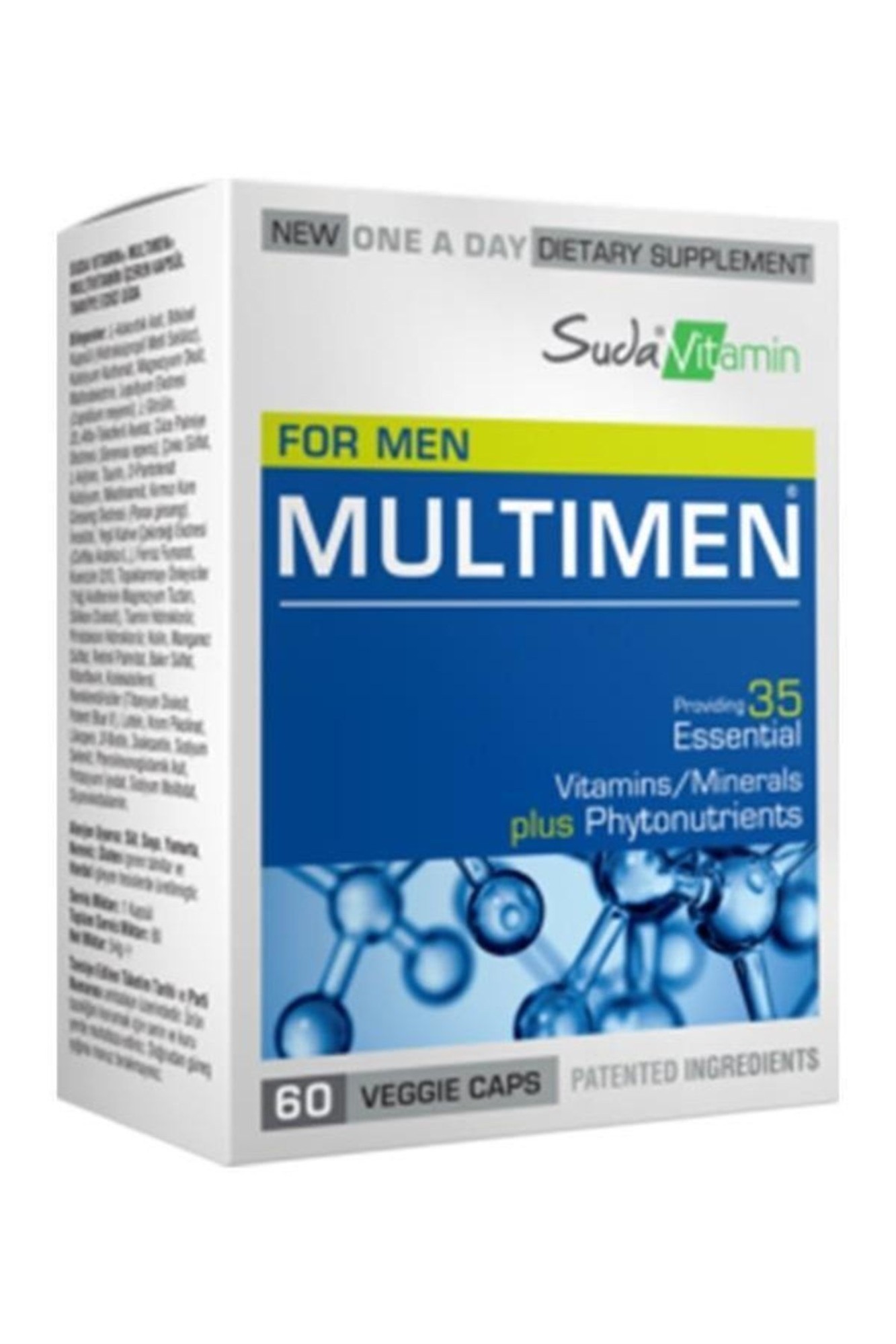 Suda Vitamin Multimen Multivitamin 60 Kapsül