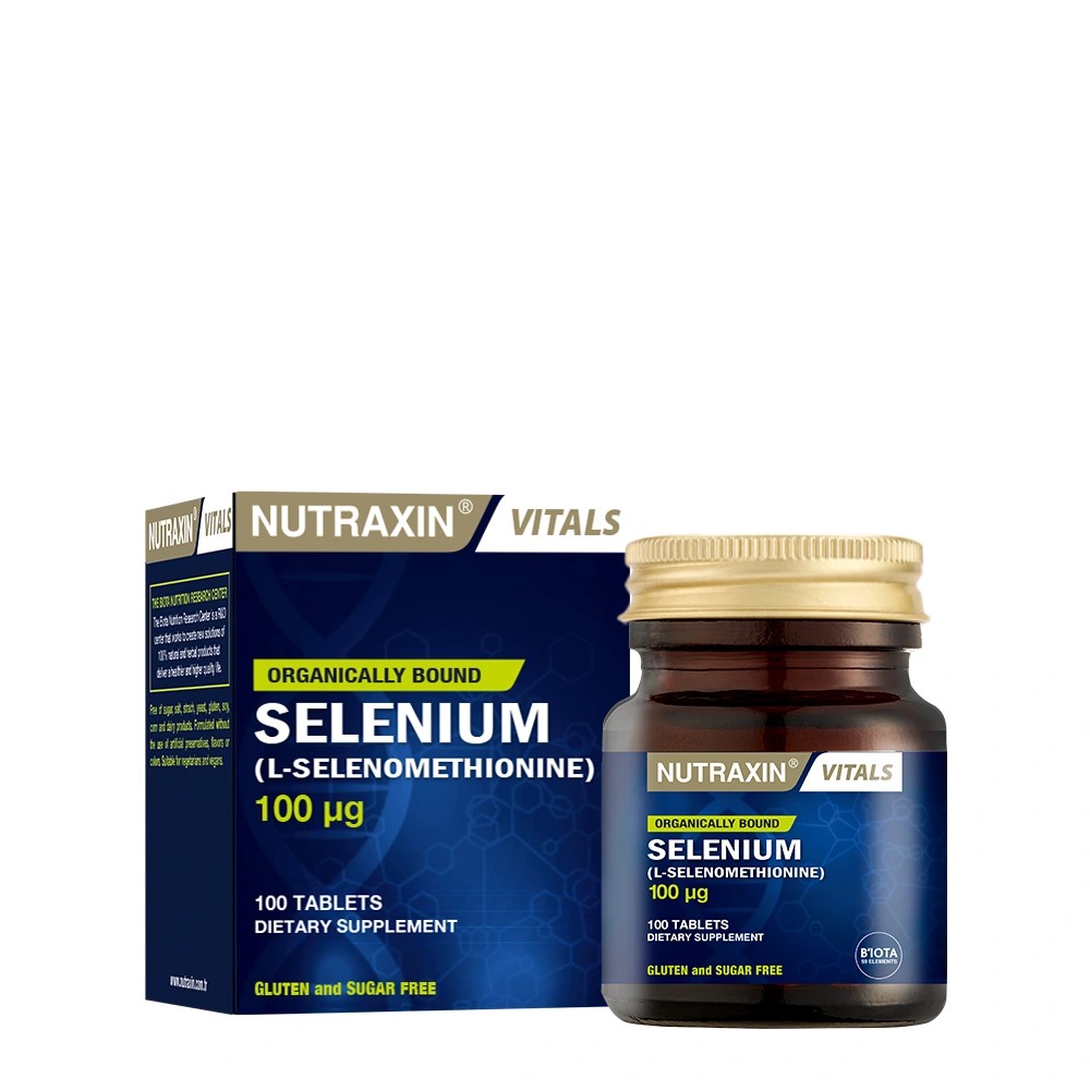 Nutraxin Selenium 100 mcg 100 Tablet - Selenyum Takviyesi