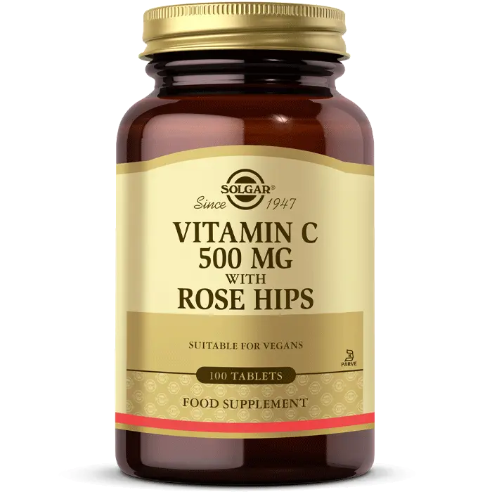 Solgar Vitamin C with Rose Hips 500 mg 100 Tablet