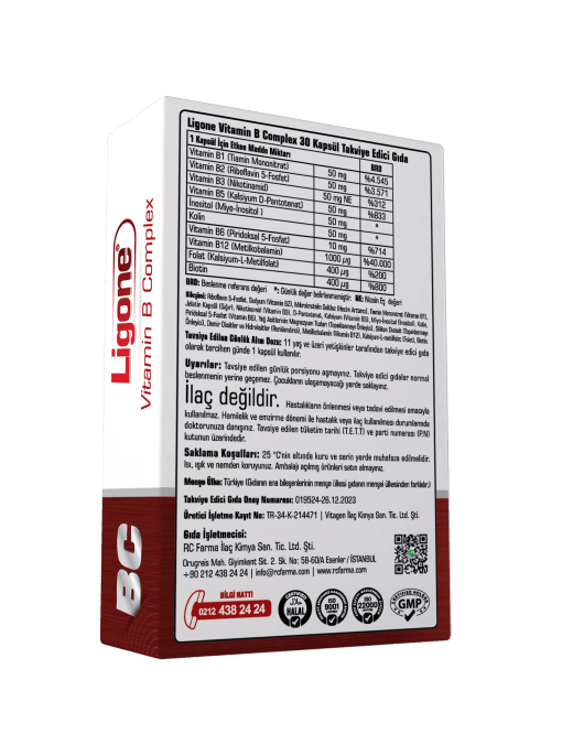 Ligone Vitamin B Complex 30 Kapsül