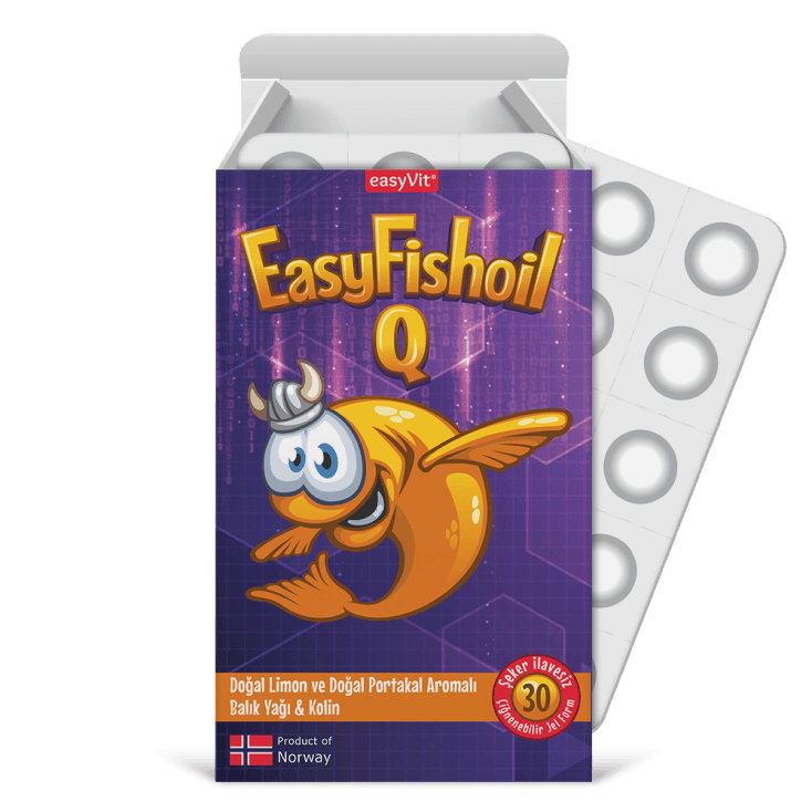 Easyfishoil Q Omega 3 Çiğnenebilir 30 Jel Tablet