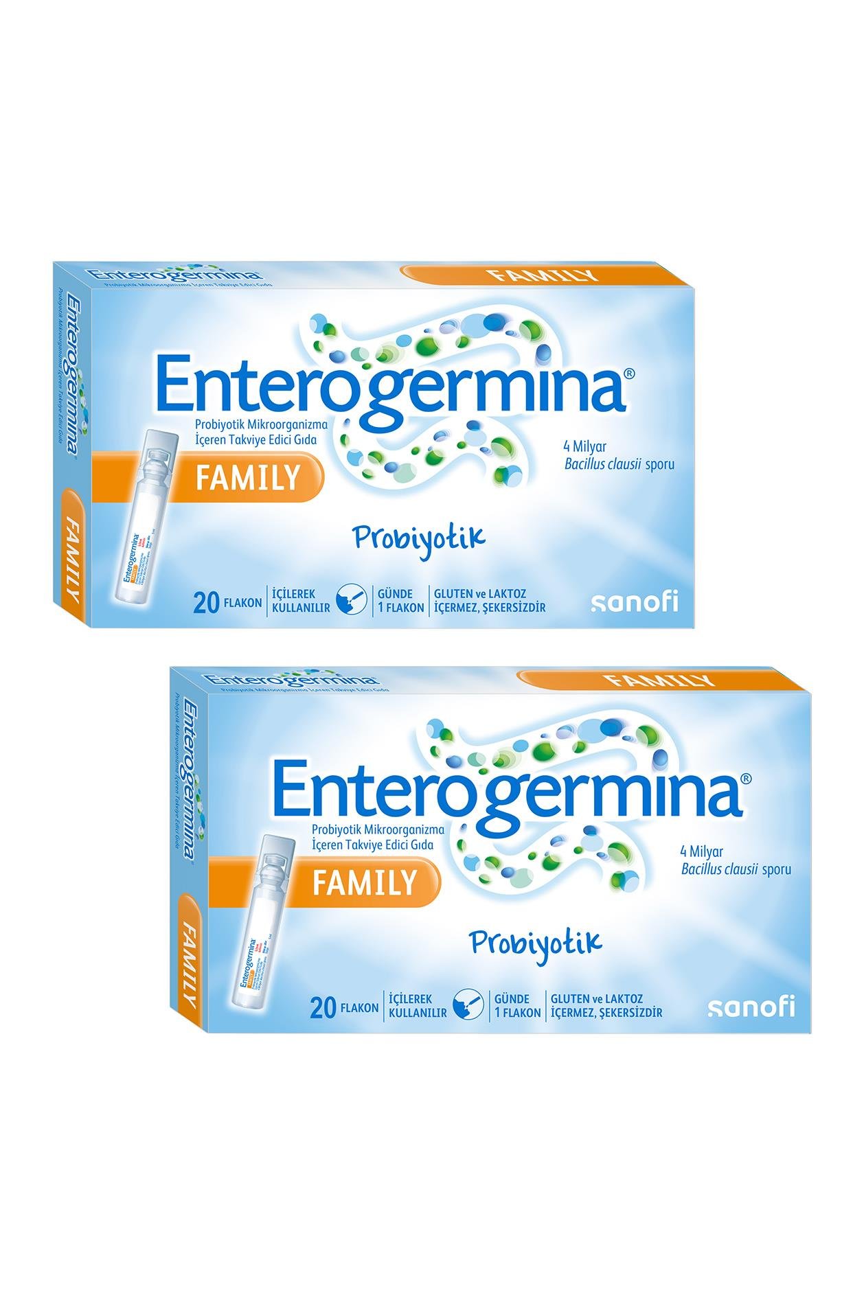 Enterogermina Family Probiyotik 20 Flakon 2 Adet