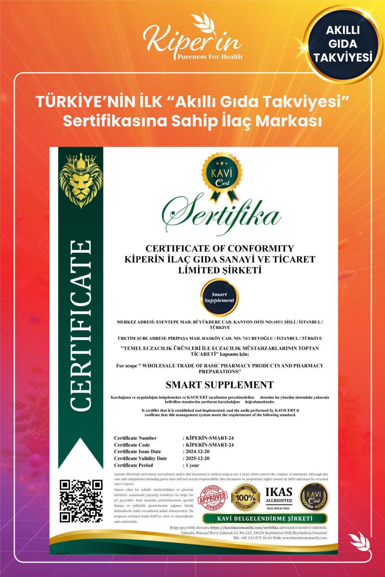 Kiperin Multivitamin Lipozomal 30 Kapsül