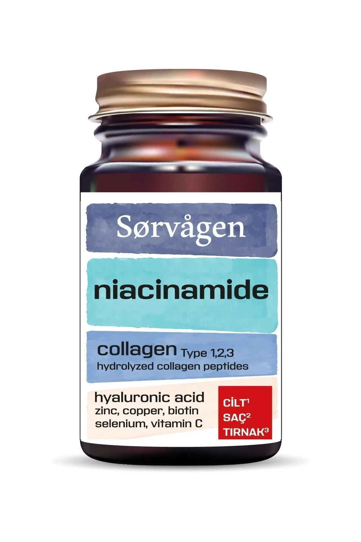 Sorvagen Niacinamide Collagen Hyaluronic Acid 60 Tablet