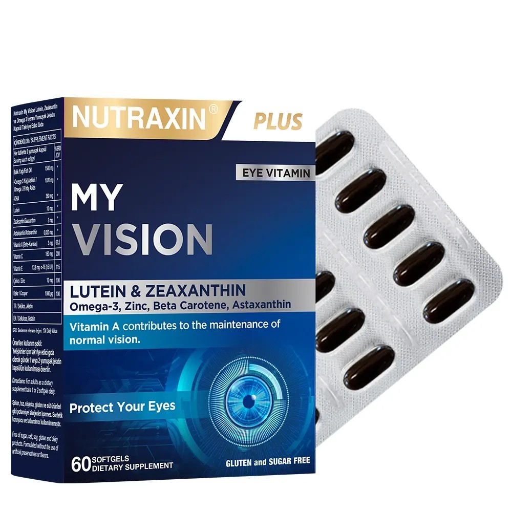 Nutraxin Plus My Vision Göz Vitamini Lutein Zeaksantin 60 Kapsül