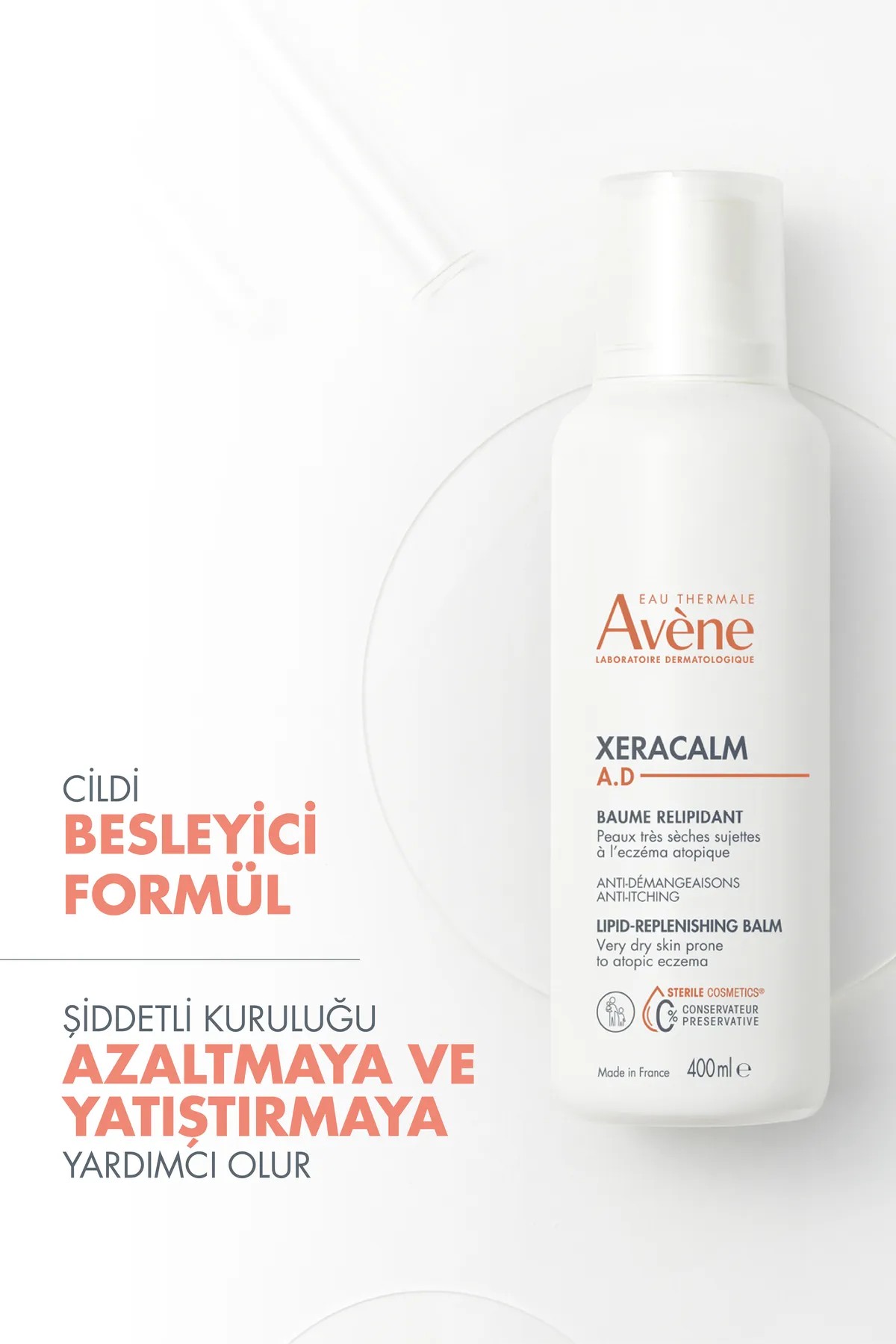 Avene XeraCalm A.D Lipid Replenishing Balm 400ml