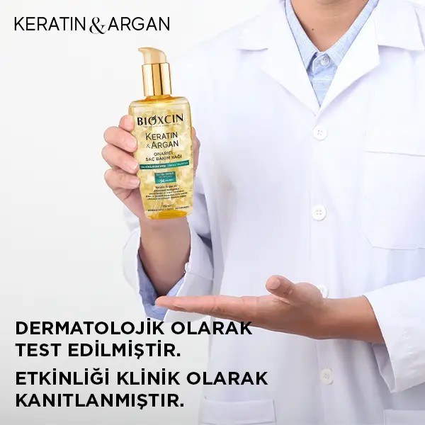 Bioxcin Keratin & Argan Onarıcı Saç Bakım Yağı 150 Ml - Yıpranmış Ve Hasar Görmüş Saçlar