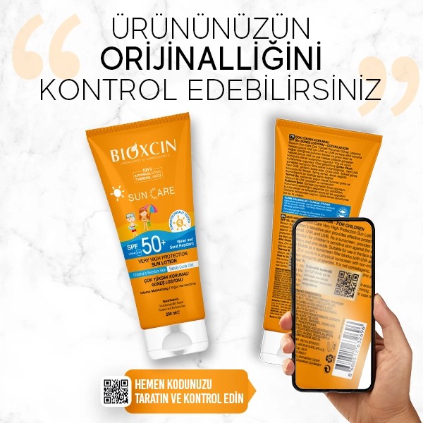 Bioxcin Sun Care Çocuklar için Güneş Losyonu SPF 50+ 200 ml