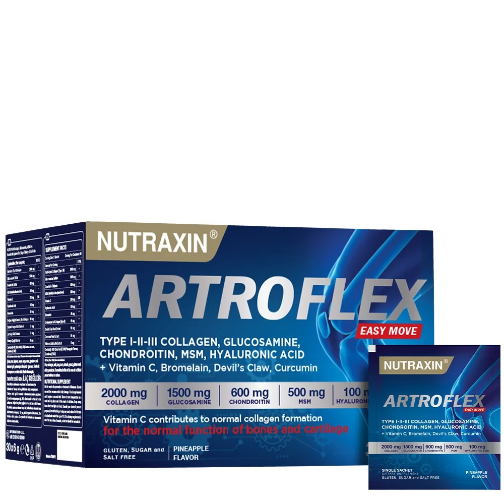 Nutraxin Artroflex Easy Move Saşe 30x6 gr - Glukozamin Kolajen Msm Bromelain