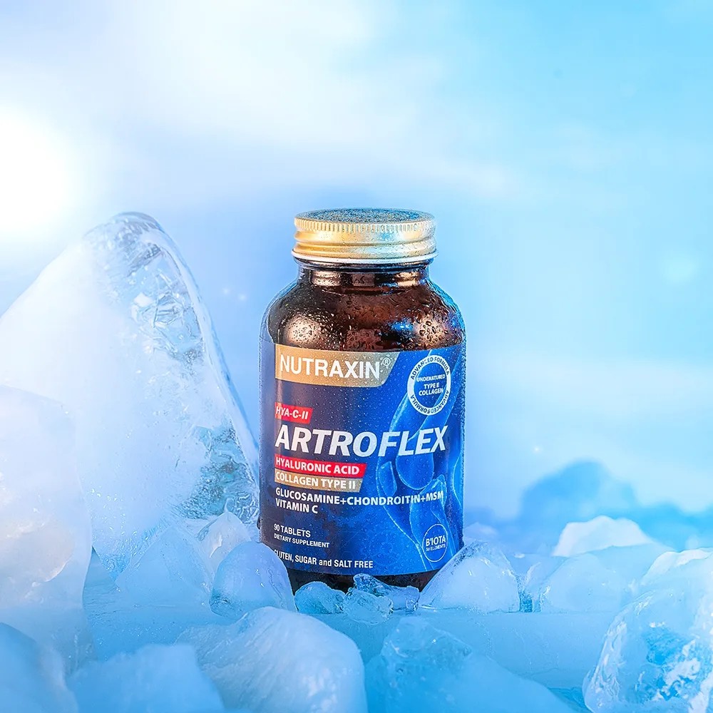 Nutraxin Artroflex Hya C-II 90 Tablet - Glukozamin Kondroitin MSM Tip 2 Kolajen Hyalüronik Asit Vitamin C