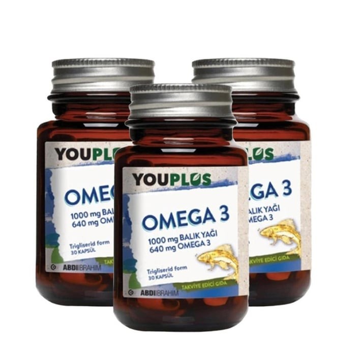 Youplus Omega 3 1000 Mg 30 Kapsül 3 Adet