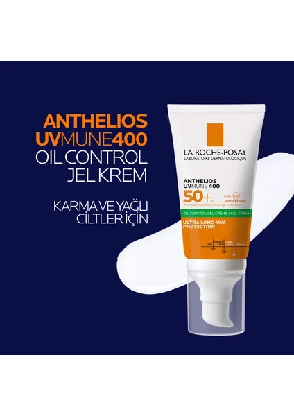 La Roche Posay Anthelios Uvmune Oil Control Spf 50+ Yağlı Ciltler Için Renkli Yüz Güneş Kremi
