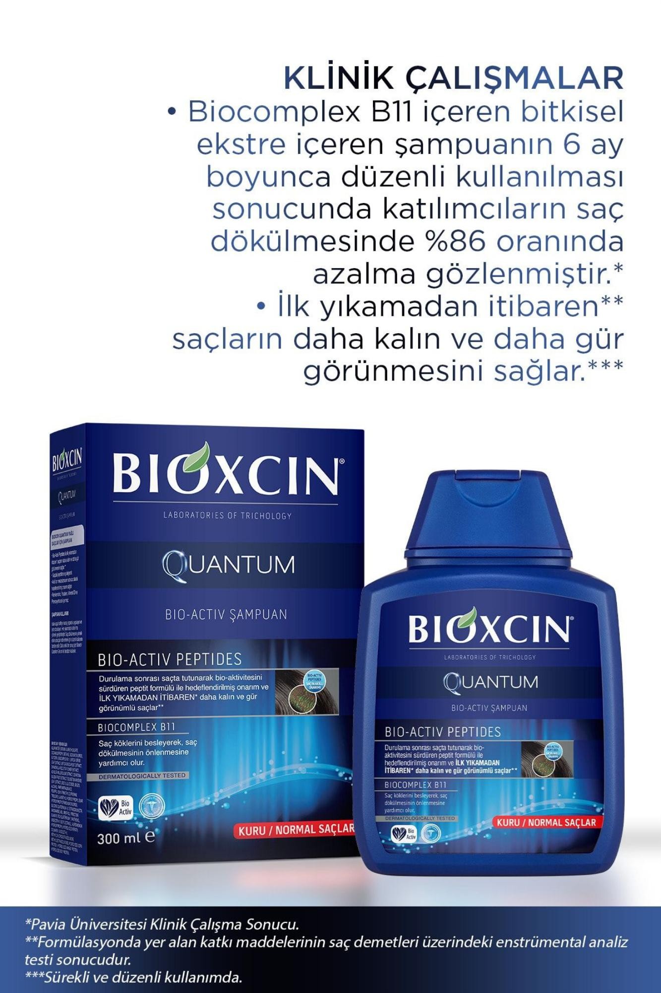 Bioxcin Quantum Şampuan Kuru Ve Normal Saçlar Için 300 Ml - Ince Telli Saçlar Için Dökülme Şampuanı