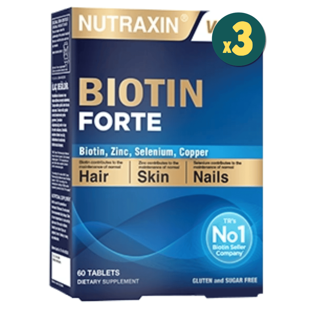 Nutraxin Biotin Forte 60 Tablet 3 Adet