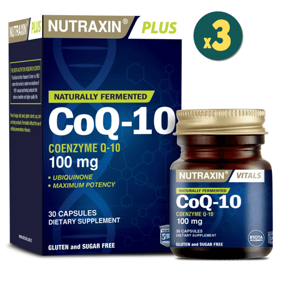 Nutraxin Coq-10 30 Softjel 100 mg 3 Adet