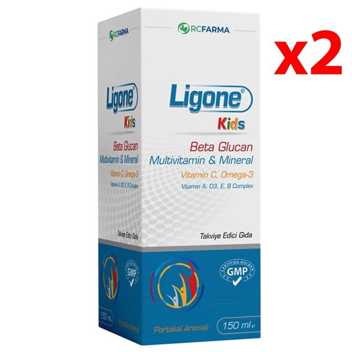 Lıgone Kids Beta Glucan Multivitamin Ve Mineral Şurup 150 ml 2 Adet
