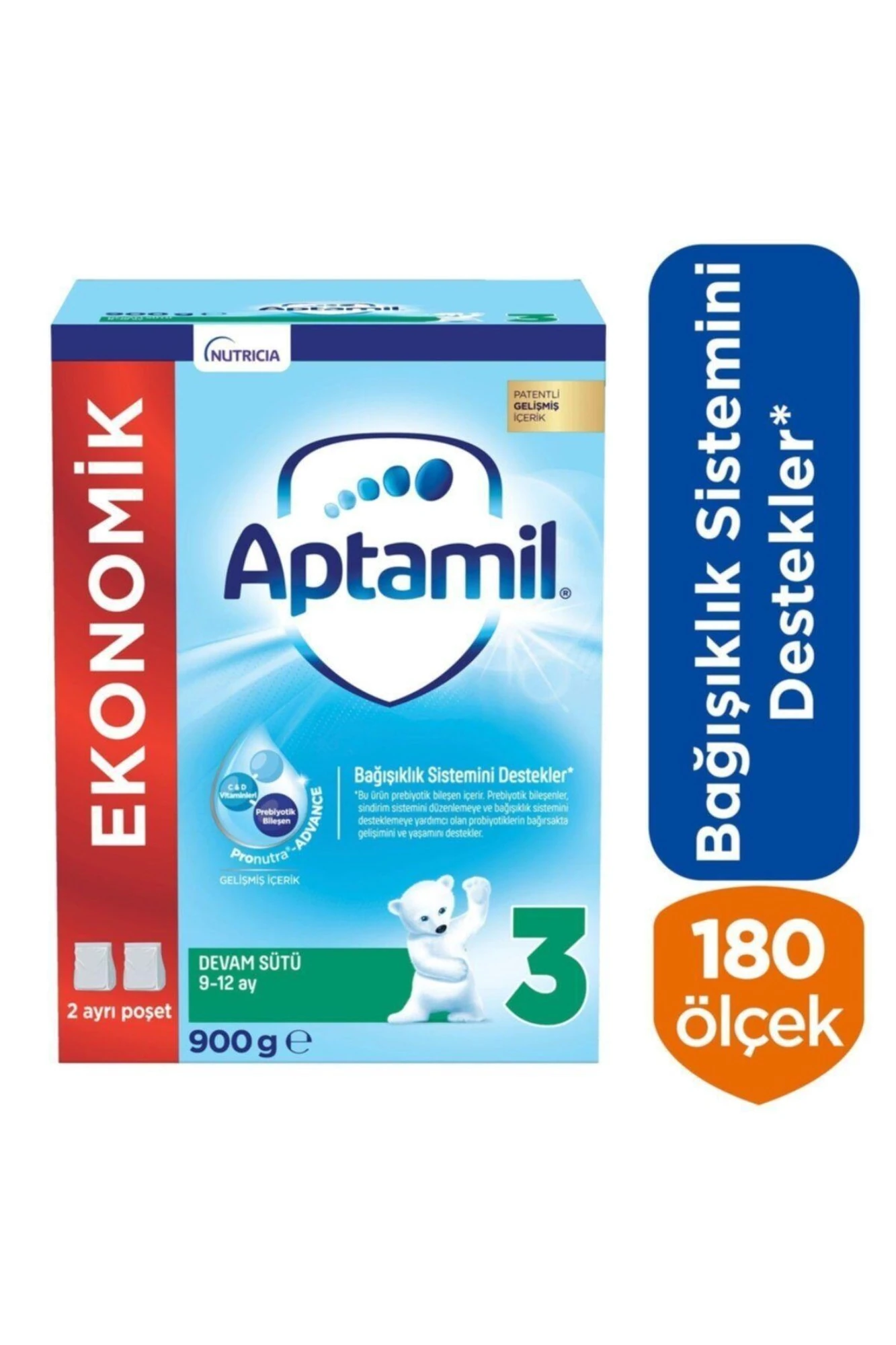 Aptamil Pronutra 3 Devam Sütü 900 gr 9-12 Ay