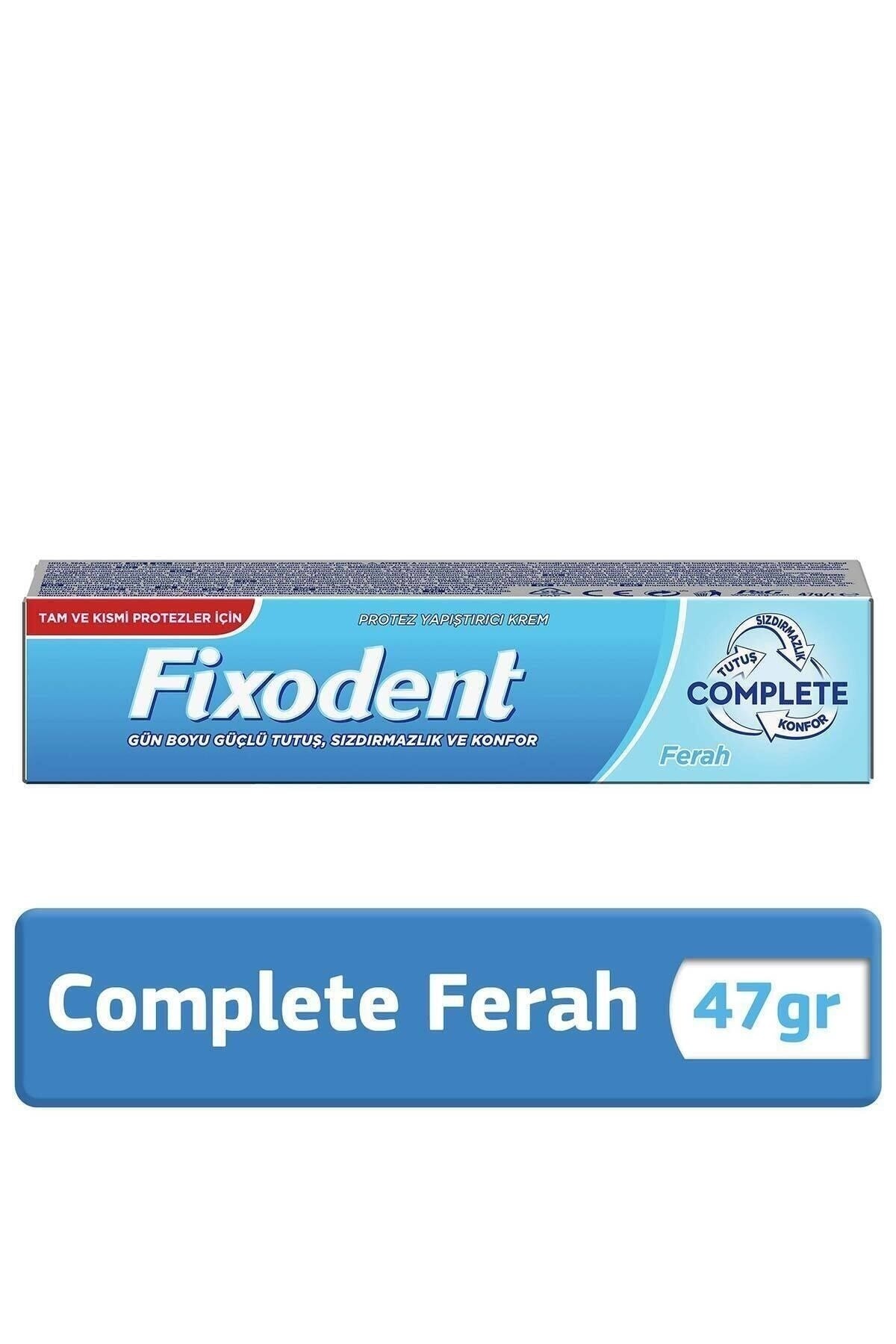 Fixodent  Complete Ferah Diş Protez Yapıştırıcı Krem 47gr