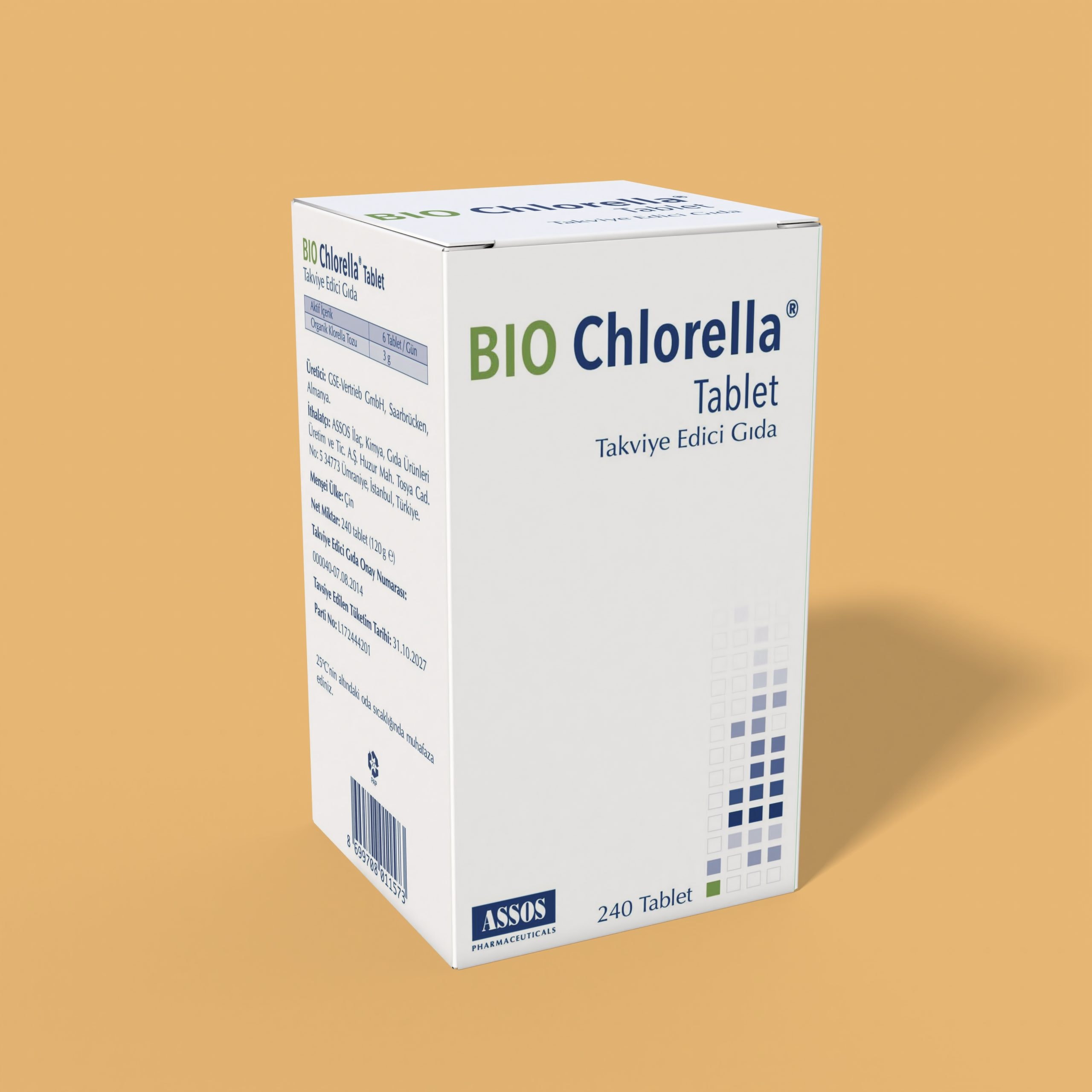 Bio Chlorella Takviye Edici Gıda 240 Tablet