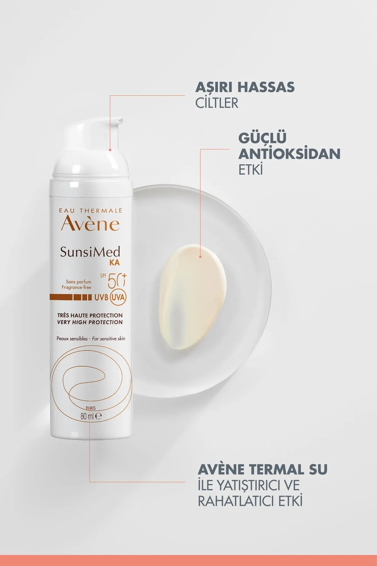 Avene Sunsimed Ka Güneş Kremi Spf 50 80 Ml